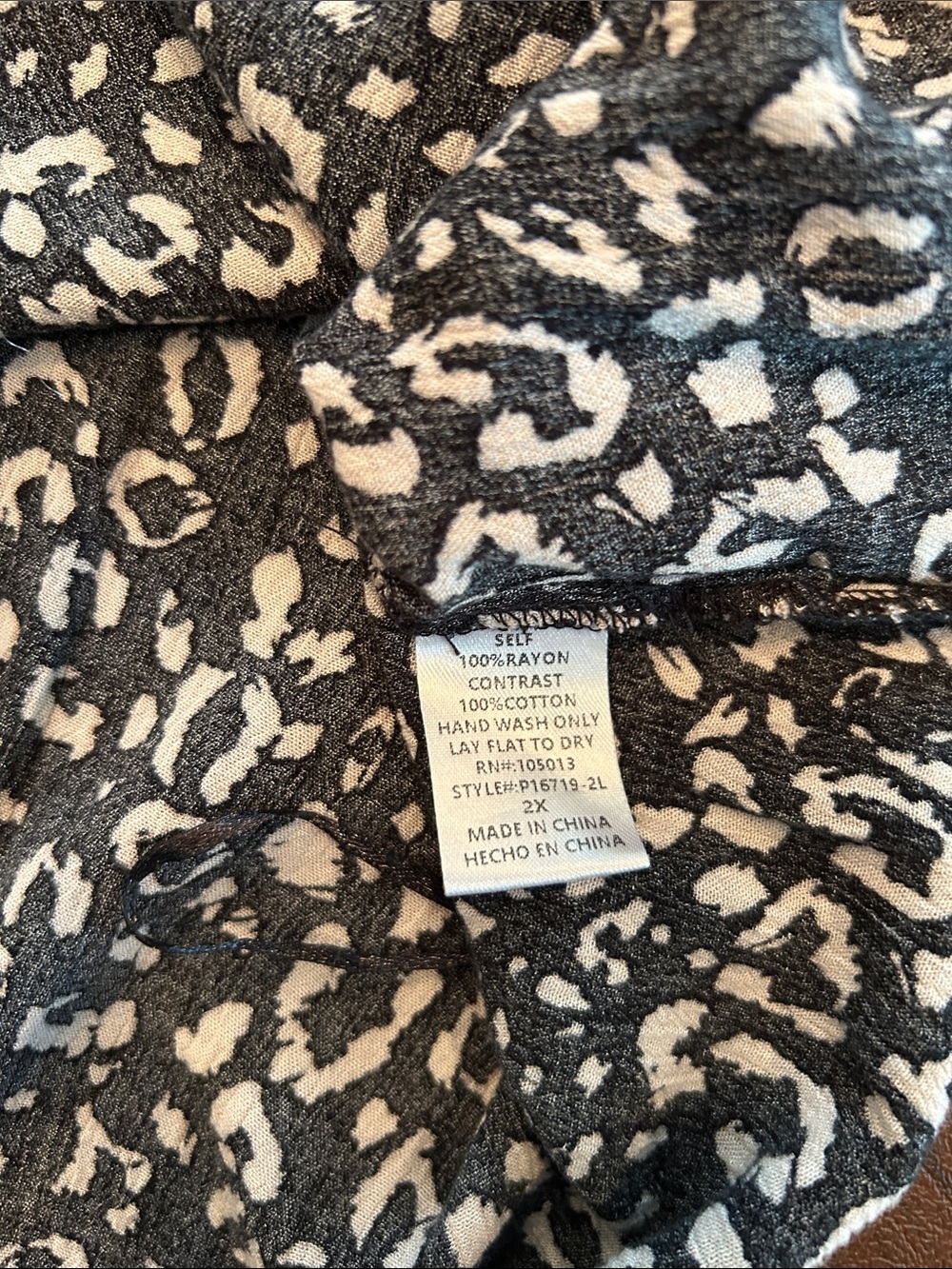 Savanna Jane Black Tunic with Multicolor Floral Embroidery - Picture 6 of 7